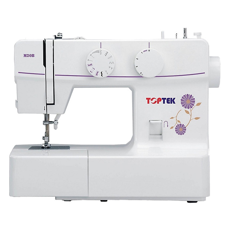 Máy May Gia Đình Toptek M20B - Trắng Tím - Hàng chính hãng