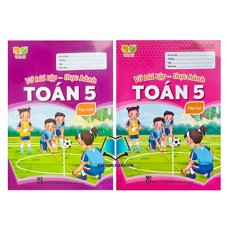 Combo Vở bài tập – Thực hành Toán lớp 5 – tập 1 + 2