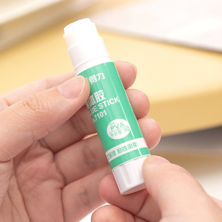 Hồ Khô Học Sinh PVA Deli 12 Lọ/Hộp 7101Z - Ảnh 2