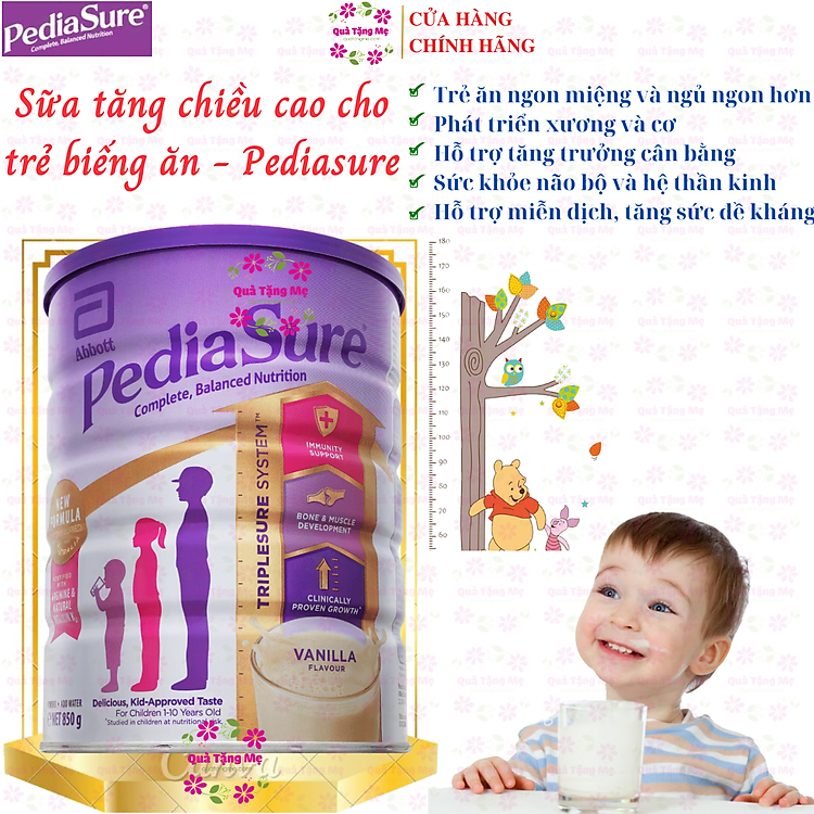 Chọn mua tại Shopee: Sữa tăng chiều cao Pediasure 850g cho trẻ mua giá tốt nhất tại Shop Mall