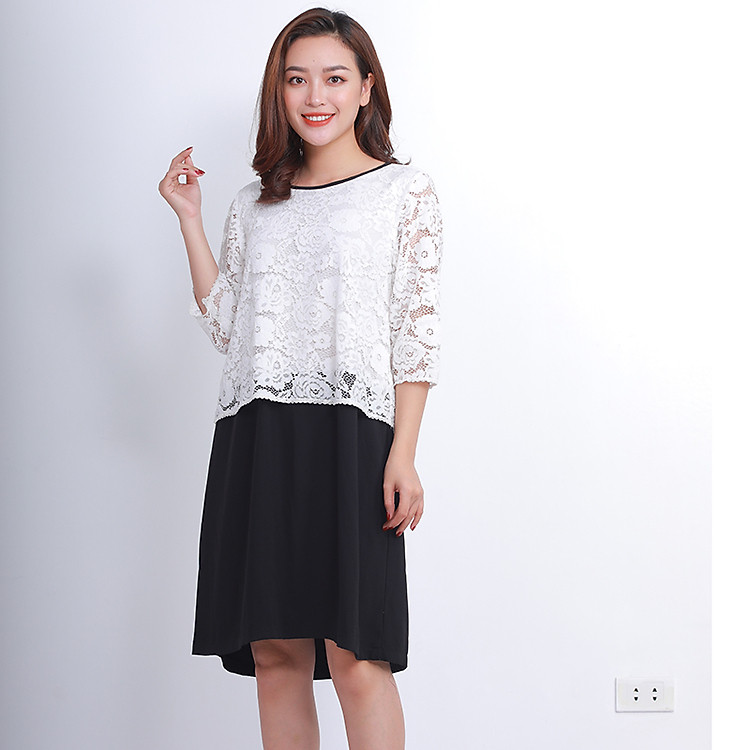 Đầm bầu, váy bầu hoa ren thời trang công sở