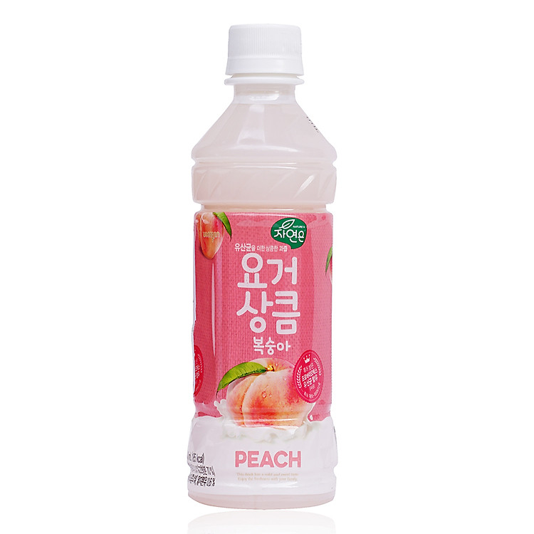 Nước Lợi Khuẩn Woongjin Vị Đào 340ml x 1 Chai