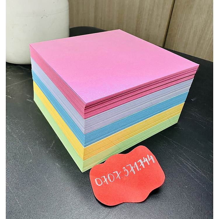 Cục Giấy Màu (700 tờ) - Kích thước 7.5*7.5cm - Ảnh 5