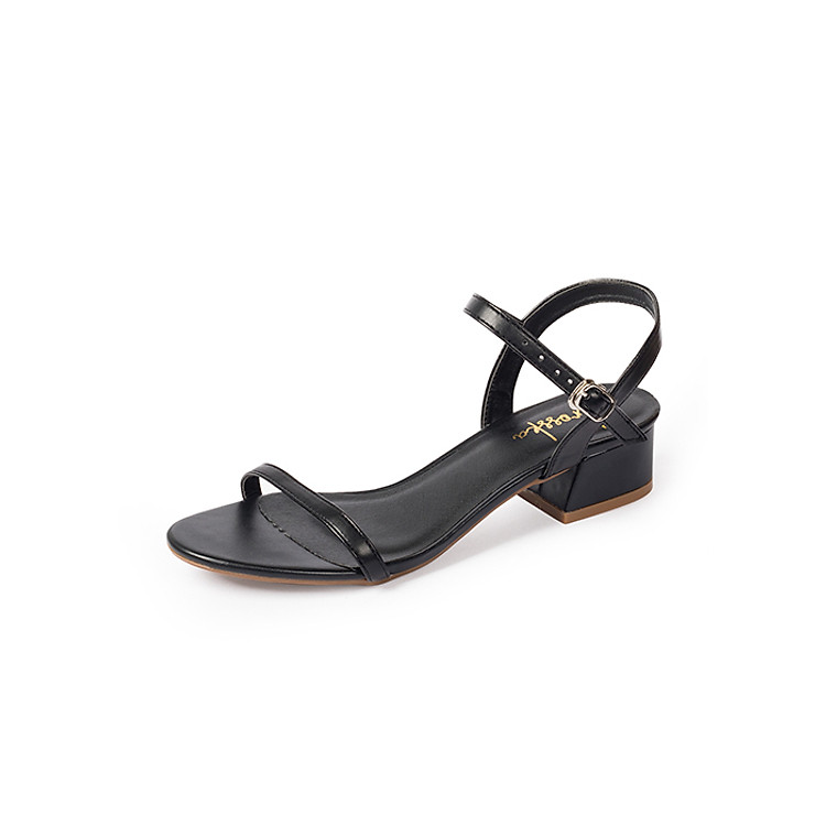 Giày Sandal Nữ Gót Vuông Erosska EB003 Cao 3 cm Quai Mảnh Thời Trang Màu Nude