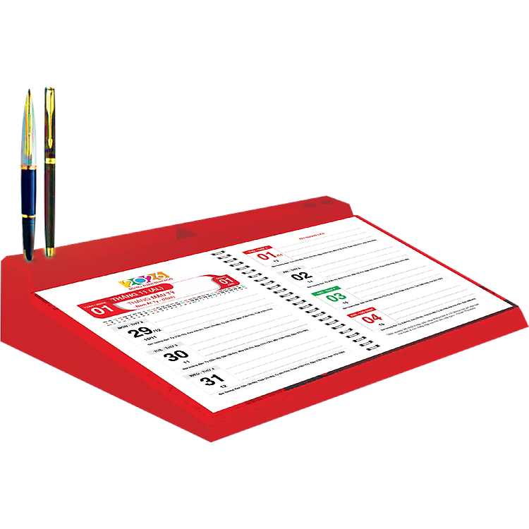 Lịch Bàn Đế Nhựa Lò Xo Giữa 2026 (17 x 28) - Ảnh 3
