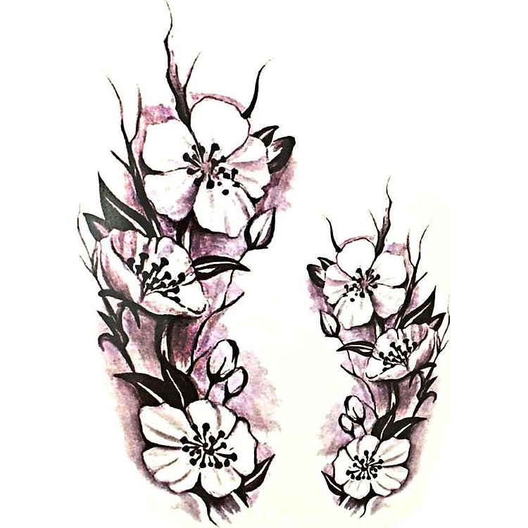 Hình Xăm Dán Hoa 3D QSA089