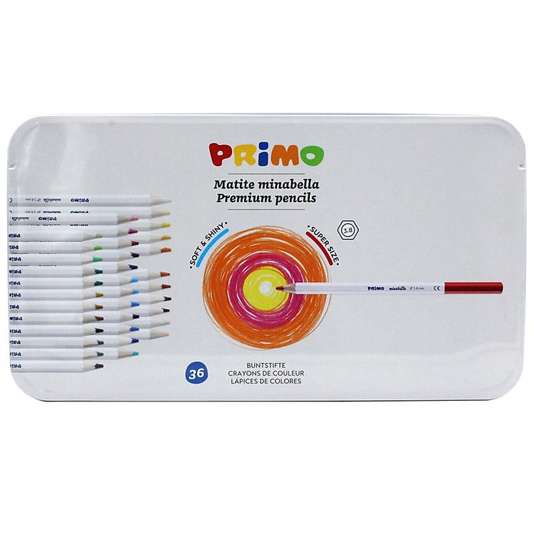 Hộp Thiếc Bút Chì Màu Minabella PRIMO (36 chiếc) - Ảnh 2
