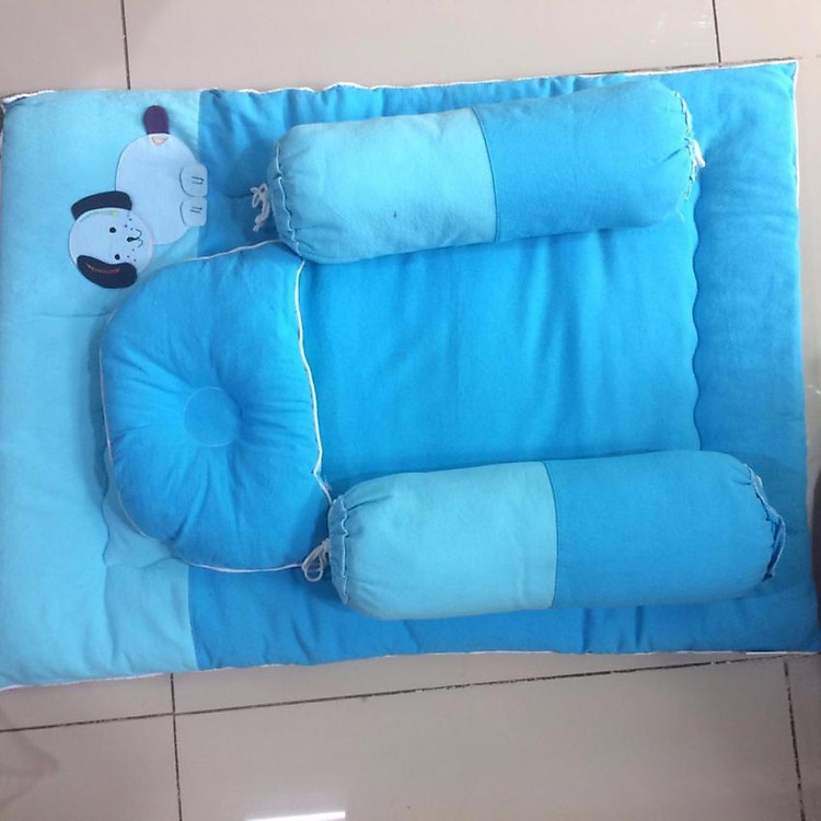 Bộ Nệm Gối Cho Bé Sơ Sinh Kim Home Kara ( Trẻ em 0-12 tháng )