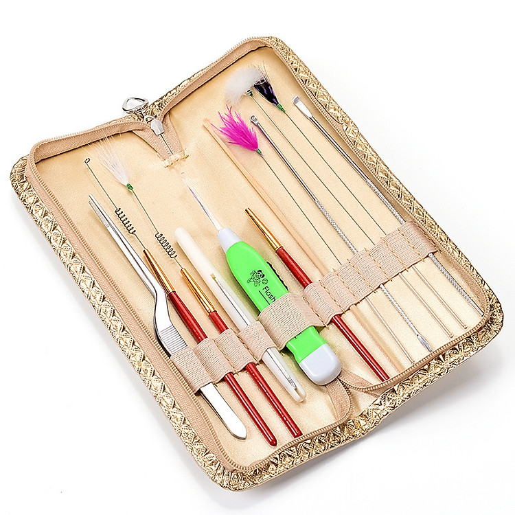 Bộ dụng cụ lấy ráy tai 12 món có túi đựng