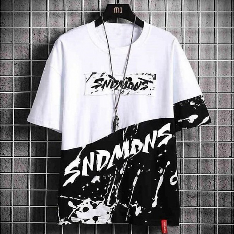 Áo Thun Nam Đẹp Hoạ Tiết Cách Điệu Kiểu Dáng Thời Trang MEN TOP 800140 W