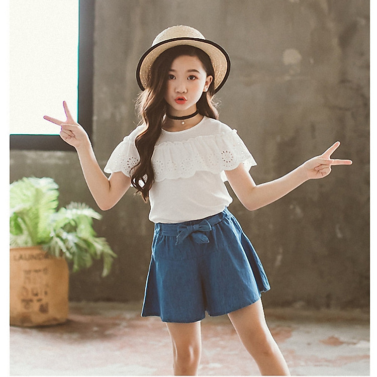 bộ quần và áo cho bé gái dễ thương - B03