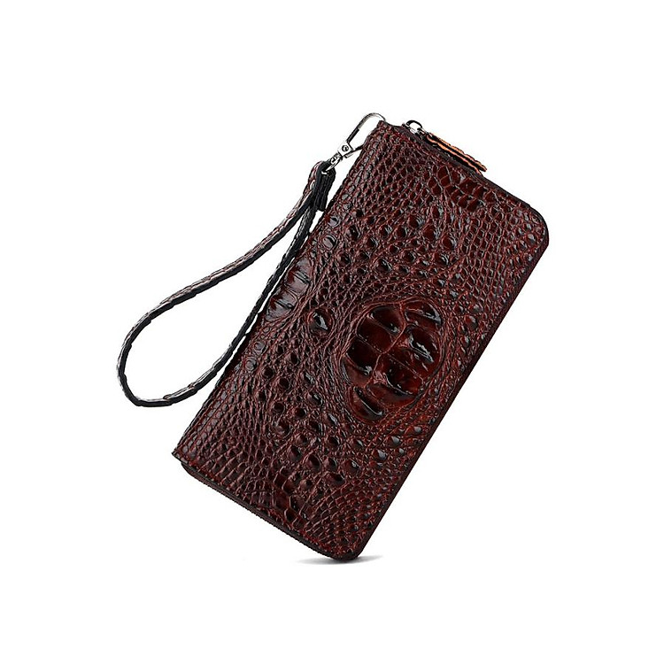 Ví nữ da bò vân cá sấu