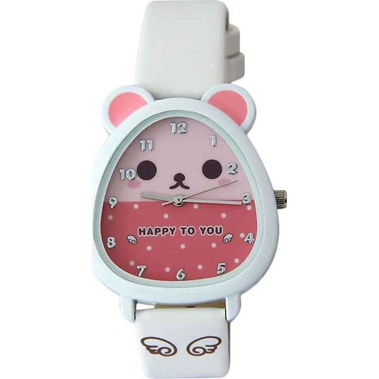 Đồng Hồ Trẻ Em Mặt Thú Kezzi PKHRKE006-1 (25mm) - Trắng