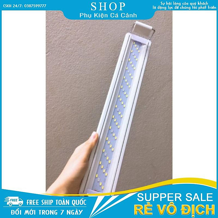 Đèn bể cá ️FREESHIP️ Đèn led máng dành cho bể thủy sinh 20cm, 30cm, 40cm, 50cm, 60cm