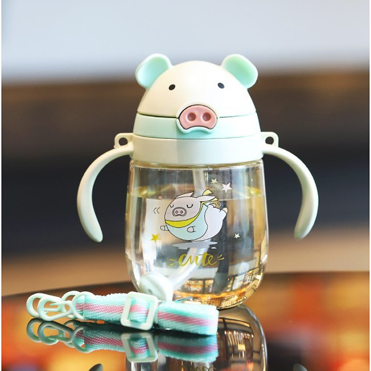 Bình Nước Ống Hút Hình Mũi Lợn Chính hãng Giá tốt - Hình ảnh 3