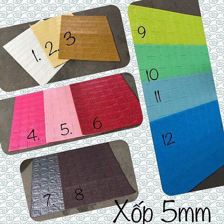 Combo 200 xốp dán tường 3d khổ 70x77cm dày 3,5mm