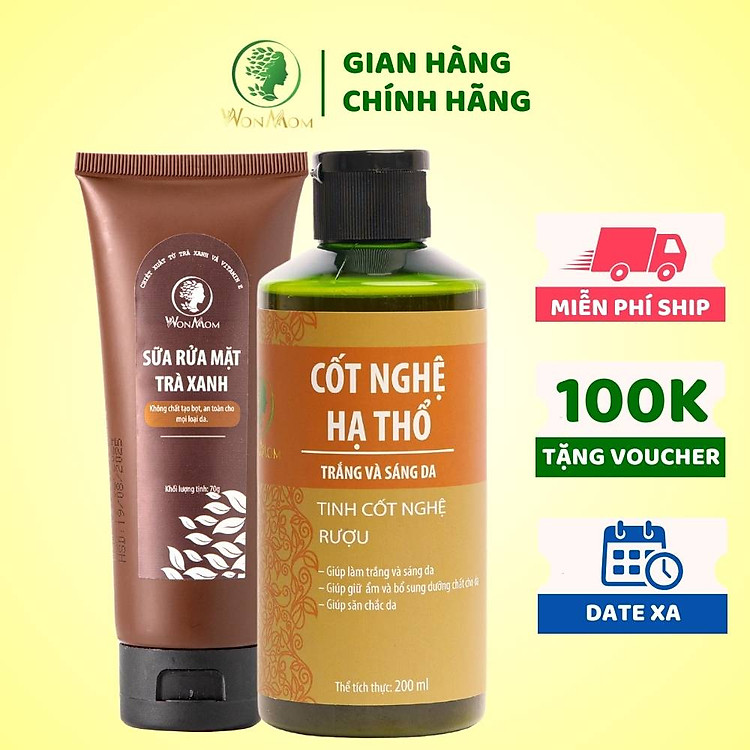 Bộ dưỡng trắng mịn da Wonmom Chính hãng Giá rẻ