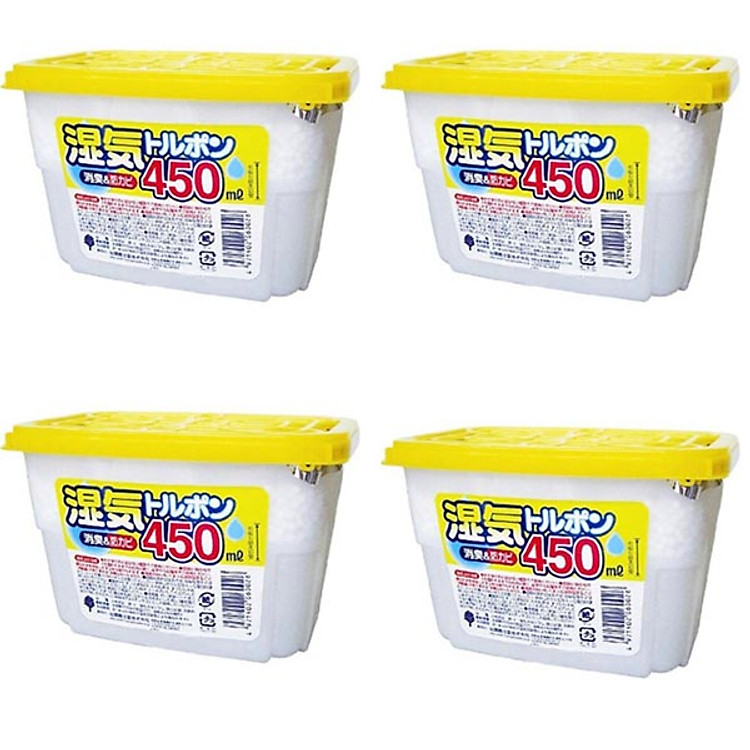 Combo 4 hộp hút ẩm 450ml nội địa Nhật Bản