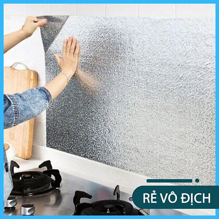 Giấy Bạc Tráng Nhôm, dán bếp tăng thẩm mỹ và rất sạch sẽ(2M)