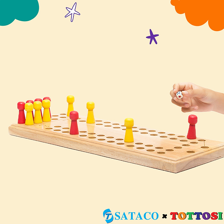 Cờ Song Mã Gỗ 2 Người Chơi Chính hãng Giá rẻ - Hình ảnh 2