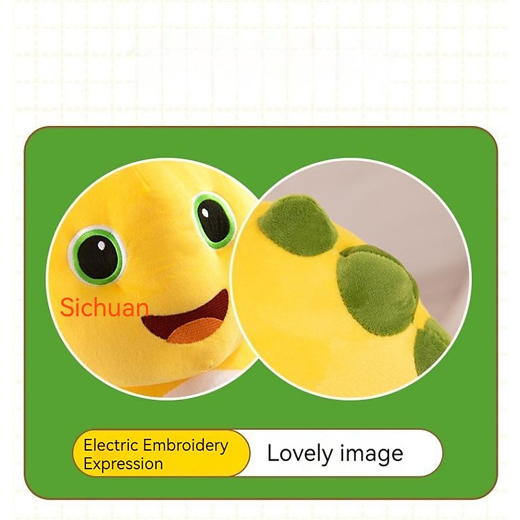 Thú nhồi bông khủng long vàng 40cm Chính hãng Tiết kiệm - Hình ảnh 5