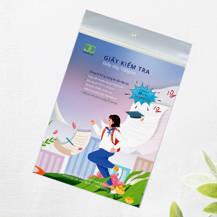 Giấy Kiểm Tra Dòng 4 Ô Ly (20 tờ) - Ảnh 4