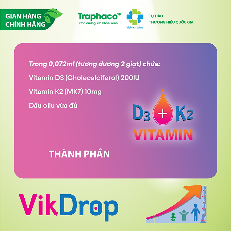 VIKDROP - Tăng cường hấp thu canxi Tin cậy Tiết kiệm - Hình ảnh 4