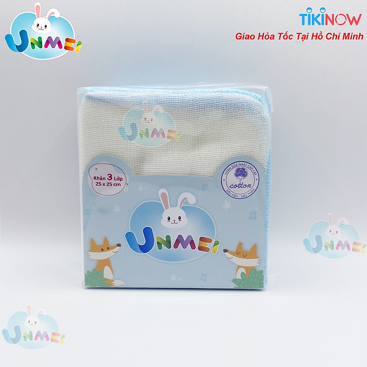 Mua Set 10 Khăn Sữa UNMEI cho Bé Chính hãng Tiết kiệm - Hình ảnh 2