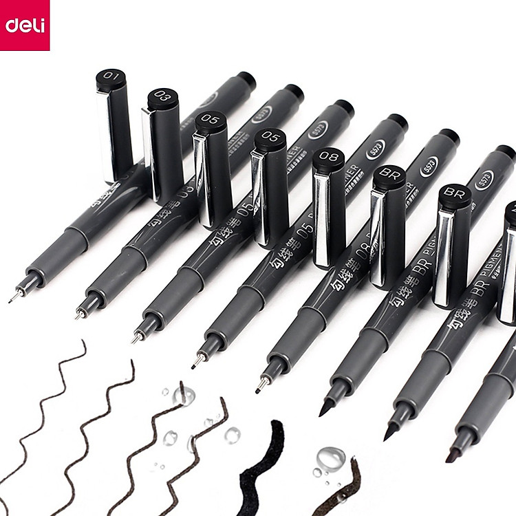 Bộ Bút Đi Nét Deli S573 (6 cây)