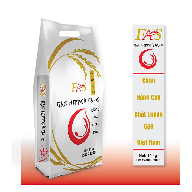 GẠO NHẬT-GIỐNG LÚA NHẬT NHÃN FAS LOẠI 10KG