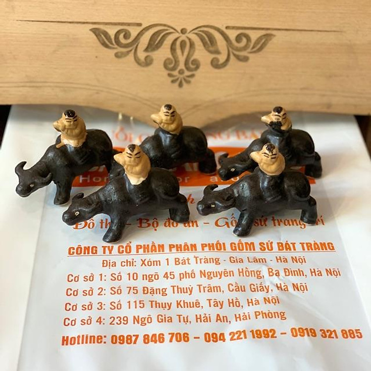 Trâu Mini - tượng tiểu cảnh, tượng trang trí ( 1 con)