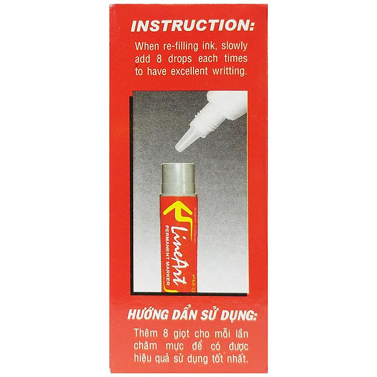 Mực Lông Dầu 25ml Queen RFI-02 (Mực đỏ) - Ảnh 3