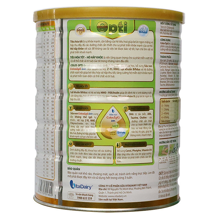 Nơi mua Sữa Colos Opti 0+ 800g cho bé Giá rẻ - Hình ảnh 2