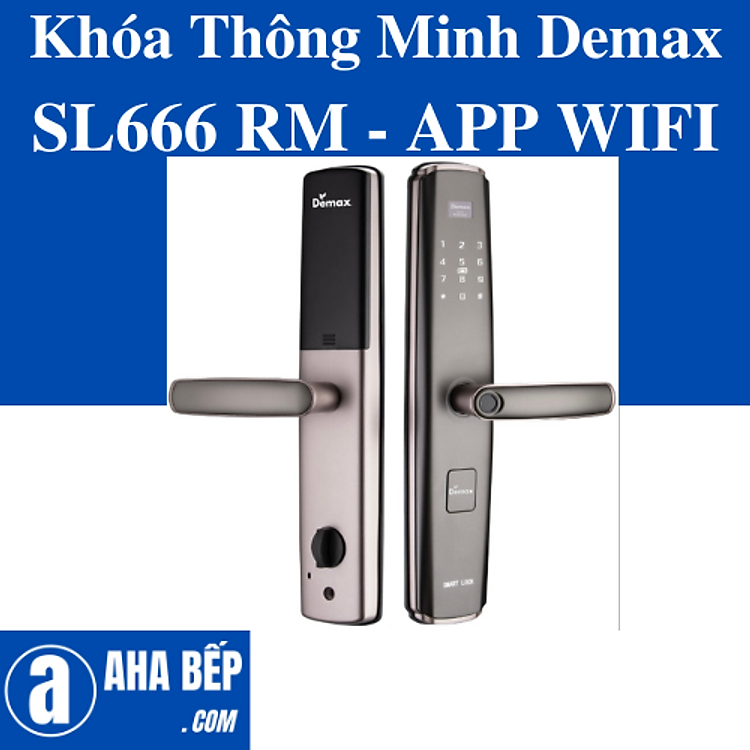KHÓA THÔNG MINH DEMAX SL666 RM - APP WIFI - HÀNG CHÍNH HÃNG