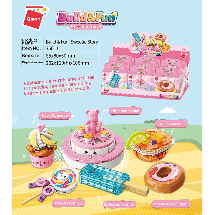 Đồ chơi xếp hình 6 in 1 Qman Chính hãng Giá tốt - Hình ảnh 2