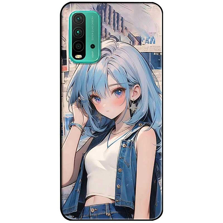 Ốp lưng Redmi 9T - 13C - 13 4G - Redmi Note 13 4G - Note 13 Pro 4G - Note 13 Pro 5G - Anime Cô Gái Áo Jean - Hàng Chính Hãng