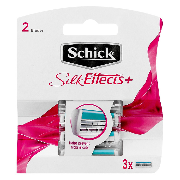 Vỉ 3 Lưỡi Dao Cạo Dành Cho Nữ Schick Silk Effect 3s - 100126803 - 4891228480028