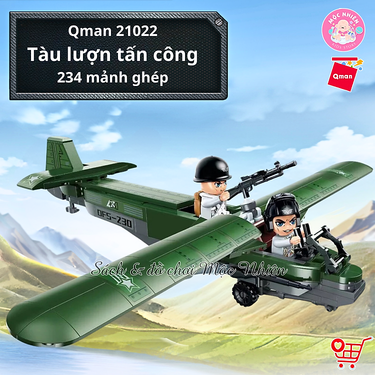 Đồ chơi xếp hình Qman 21022 - Tàu Lượn Chính hãng Giá rẻ - Hình ảnh 4