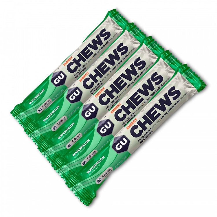 Kẹo nhai Năng Lượng GU Energy Chews Vị Dưa Hấu - Combo 5 Gói