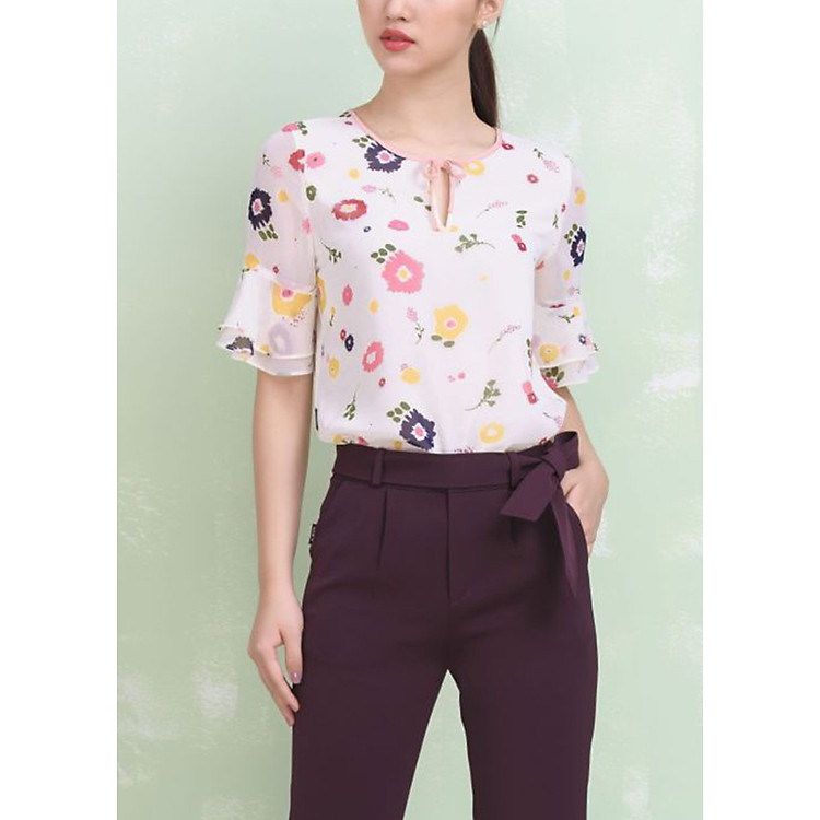 Áo Sơ Mi Nữ Hoa - S020028 A.Gin
