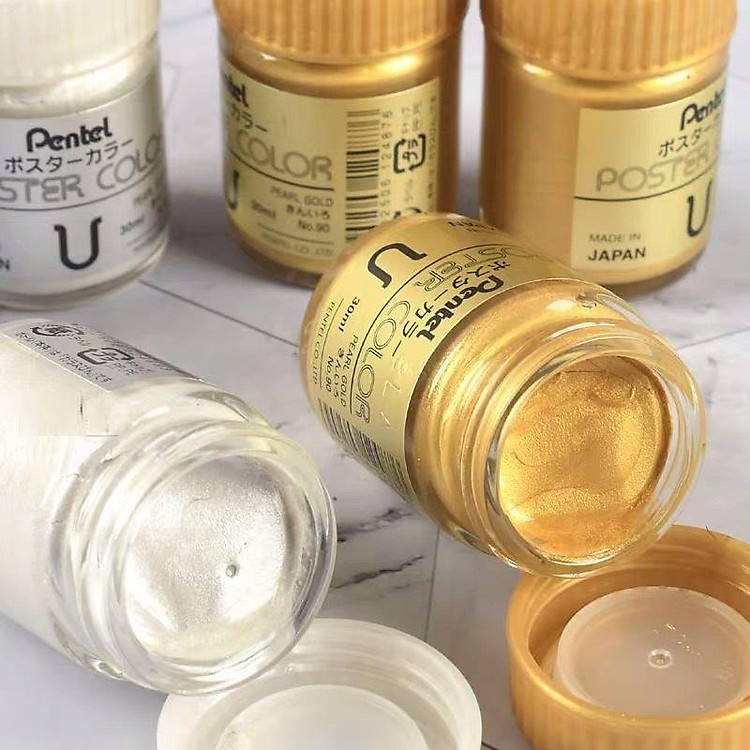 Màu Bột Poster Pentel Wpu (Bán lẻ theo lọ) - Ảnh 2
