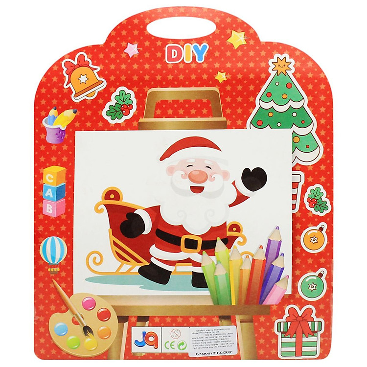 Bộ Tranh Tô Màu Giáng Sinh Wanlongda Chính hãng Tiết kiệm - Hình ảnh 4