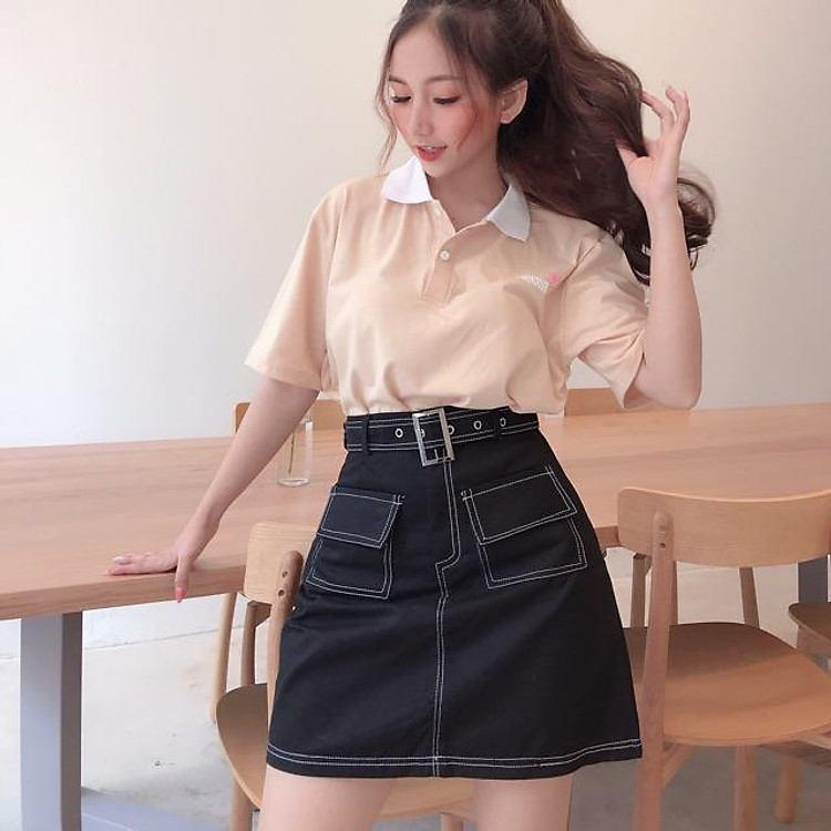 Váy WONDERHOUSE ngắn có dây nịch