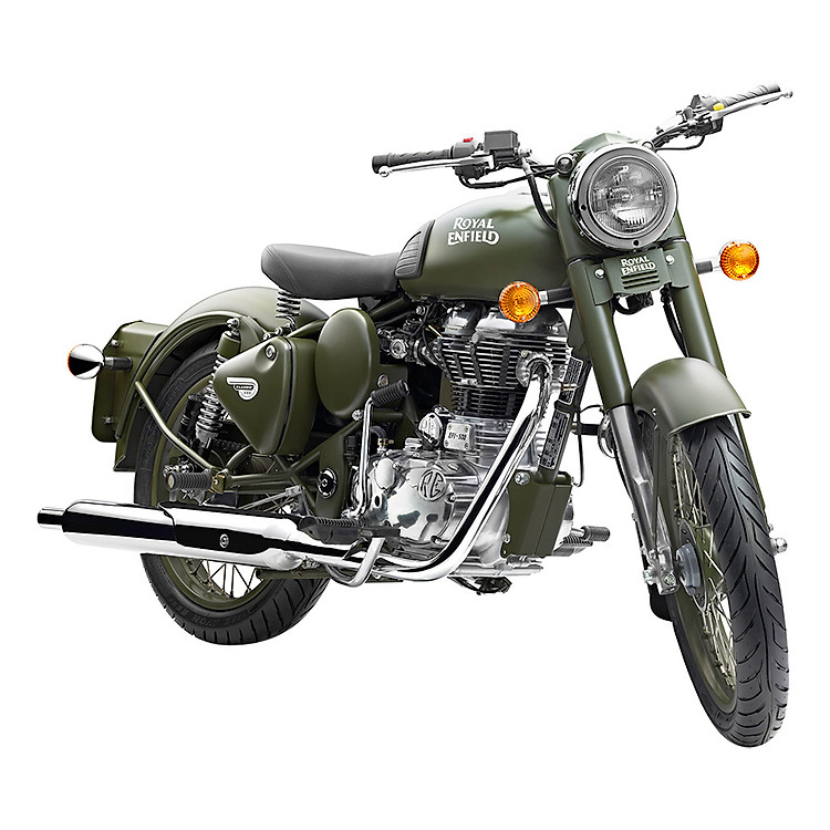 Xe Motor Royal Enfield Classic 500 EFI - Xanh quân đội