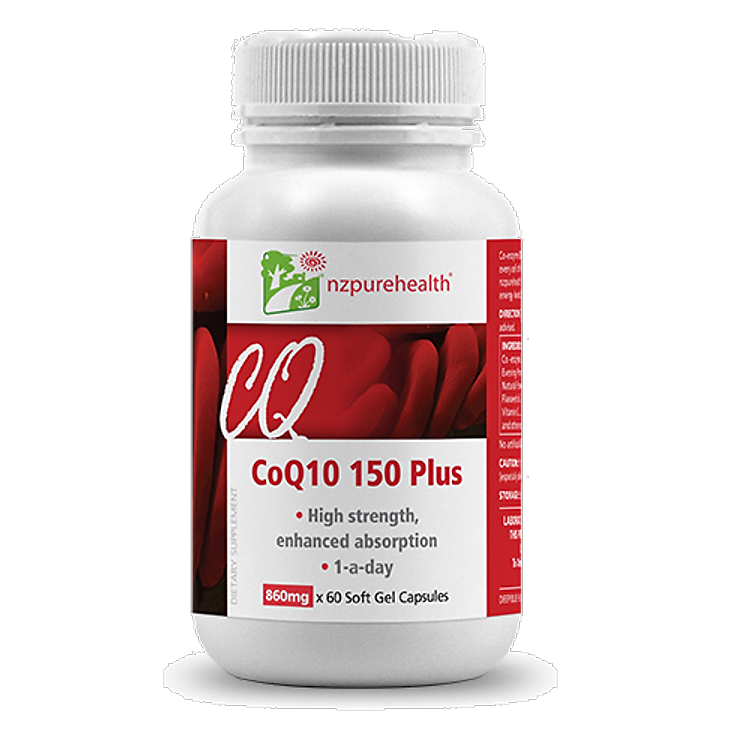 Viên Uống NZPurehealth Bổ Tim Mạch, Chống Oxy Hóa, Sáng da Coenzym CoQ10 150 Plus 30 viên