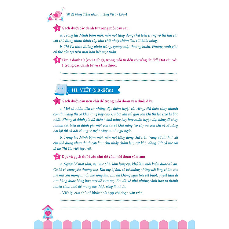 50 Đề Tăng Điểm Nhanh Tiếng Việt 4 - Ảnh 3