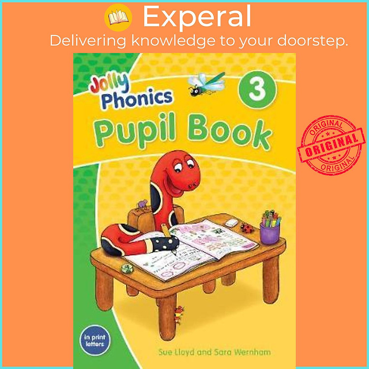 Sách - Jolly Phonics Pupil Book 3 : in Print Letters (British English edition) by Sara Wernham (UK edition, paperback)