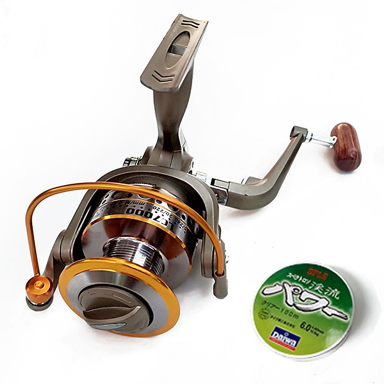 Máy câu cá LC TRANPHU MLC + Tặng kèm cước 100m