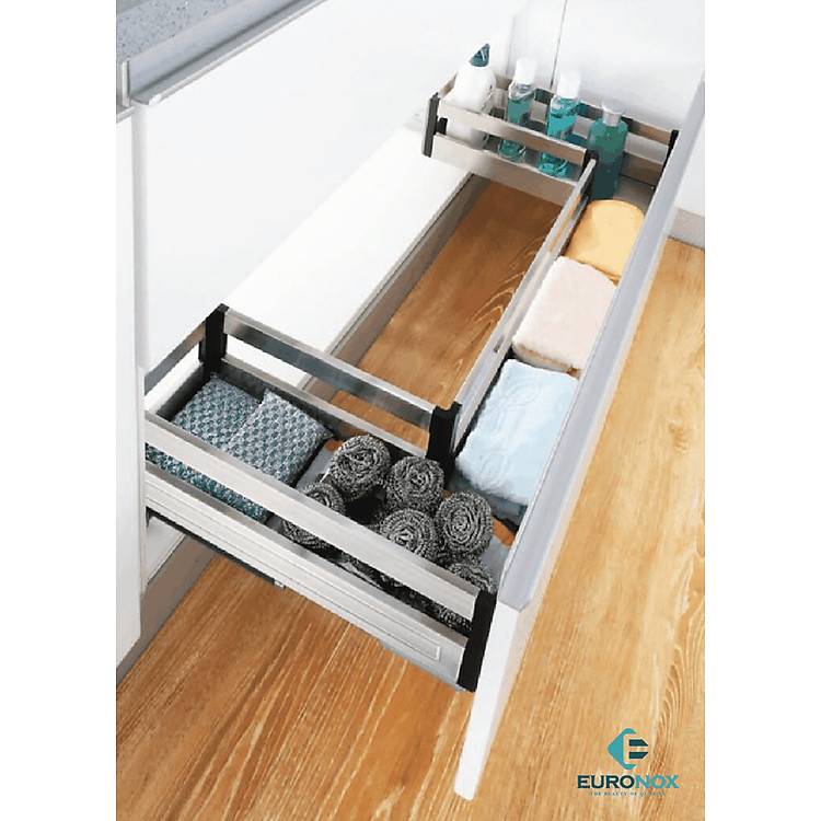 Kệ đựng chất tẩy rửa chữ U, gắn cánh Cabinet Under Sink Pull-Out U-shaped Basket