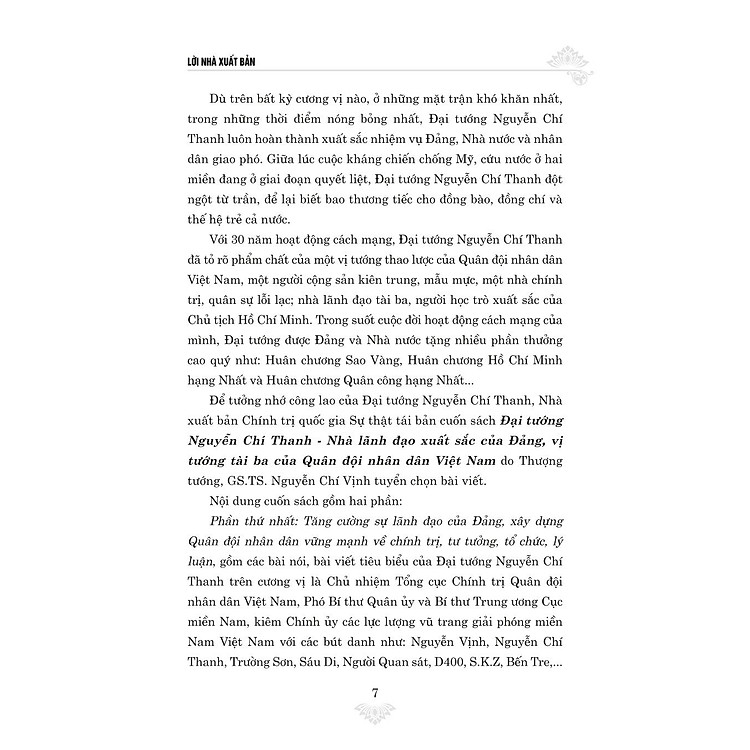Đại tướng Nguyễn Chí Thanh - Nhà Lãnh Đạo Xuất Sắc Của Đảng, Vị Tướng Tài Ba Của Quân Đội Nhân Dân Việt Nam (bản in 2024) - Ảnh 5